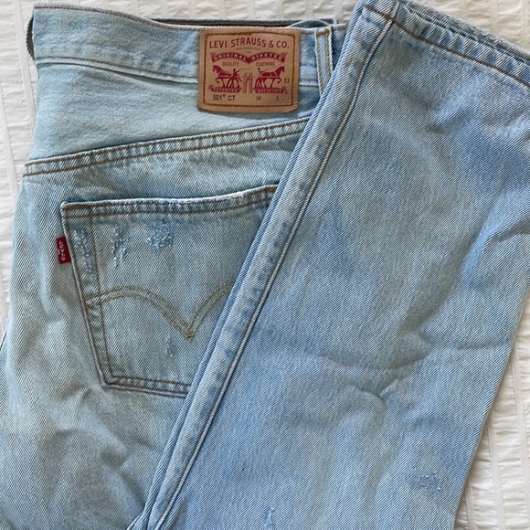 EUC Levis 501 CT jeans for women Size 32 x 32 - Picture 3 of 14